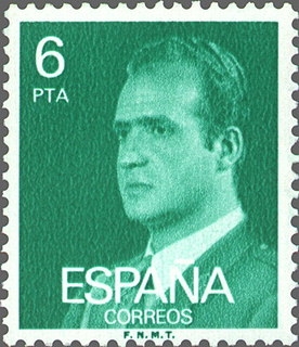 ESPAÑA 1977 2392 Sello Nuevo Basica Rey Don Juan Carlos I 6p sin goma